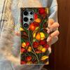 Retro color flower mobile phone case Samsung S26Ultra two-in-one film case S23 anti-drop protective case S22 premium