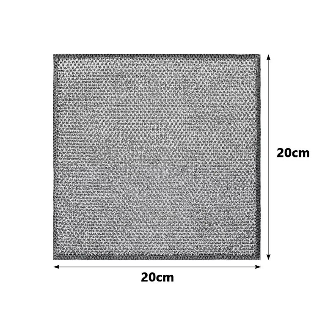 10pcs Single Layer Wire Dishwashing Rags Cleaning Products Kitchen Stovetop Dishwashing Kitchen