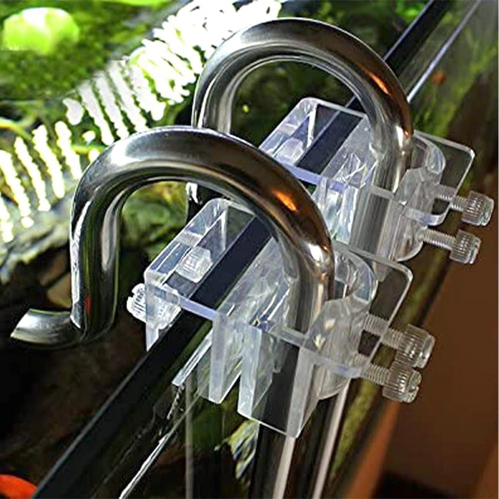 360 Grad Drehung Ölfilm entfernen Rohr Rostfrei Aquarium Einlass- und Auslassfilter