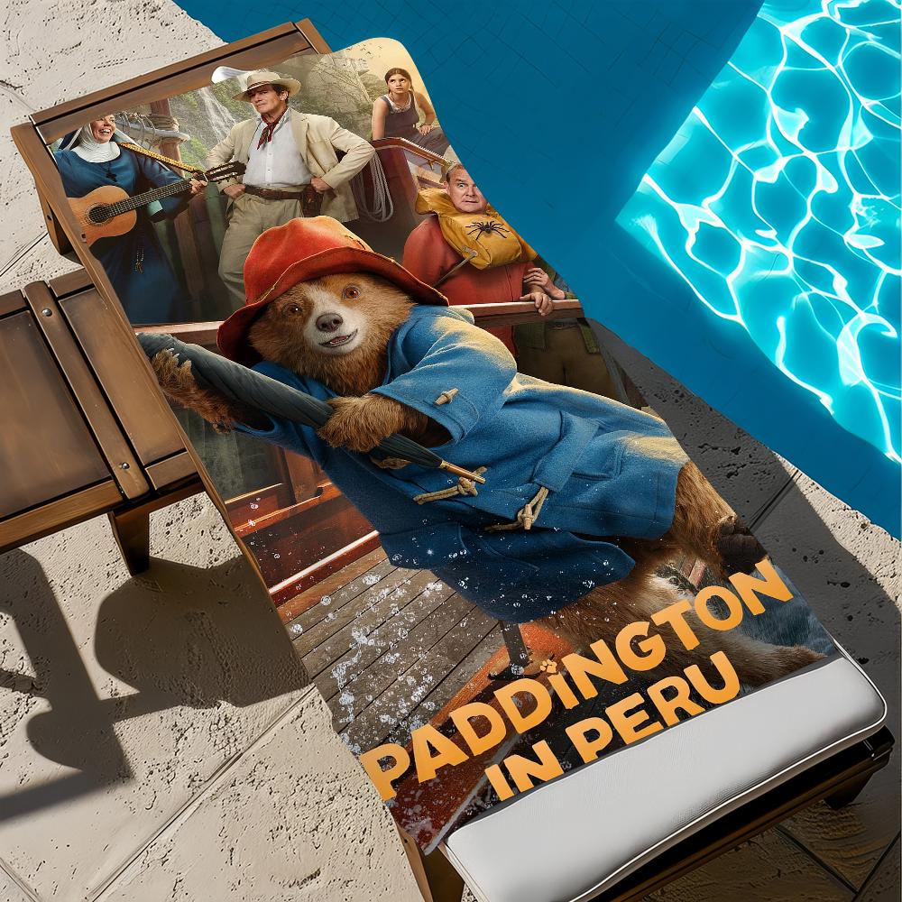 Towel Gym Shower Camping P-Paddingtons-S Quick Dry Sports Large Beach Towels Soft Film Classic Cute Pool Gift For Travel