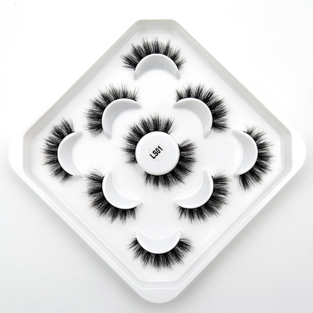 10 Pairs Eyelashes Natural Long 3D Mink Lashes Fluffy Volume Mink False Eyelashes Cruelty Free Wispy Lashes Makeup