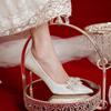 Wedding Shoes Bridal Shoes Bridesmaid New Red Stilettos Summer Women Are Not Tired Toasting Chinese Xiuhe Clothes Single Shoes
