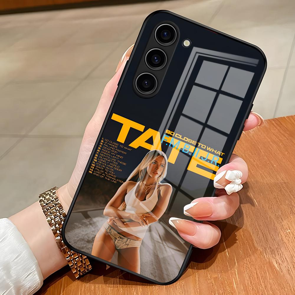

Singer 18 Tate M-McRae Hot Phone Case For Samsung S26 S25 Edge Ultra S23 S22 S21 S20 Ultra Plus S24 Fe A54 A53 A25 Glass Cover Samsung S24 FE