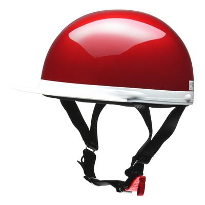 LEAD Cross Halbmotorradhelm Candy Free Passend CR-740 Rot, Größe, 57-60cm