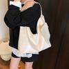 Einfache Damen-Komposit-Tasche mit großem Fassungsvermögen, vielseitige einfarbige Tragetaschen für den täglichen Gebrauch und Reisen, klassische PU-Leder-Einschultertasche