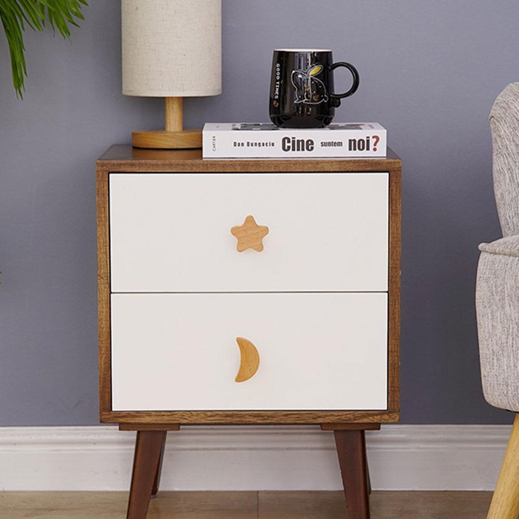Мультяшні Дерев'яні Ручки для Шухляд Домашній Декор Універсальний Стиль Легко Встановити Дерев'яні Меблеві Ручки Місяць