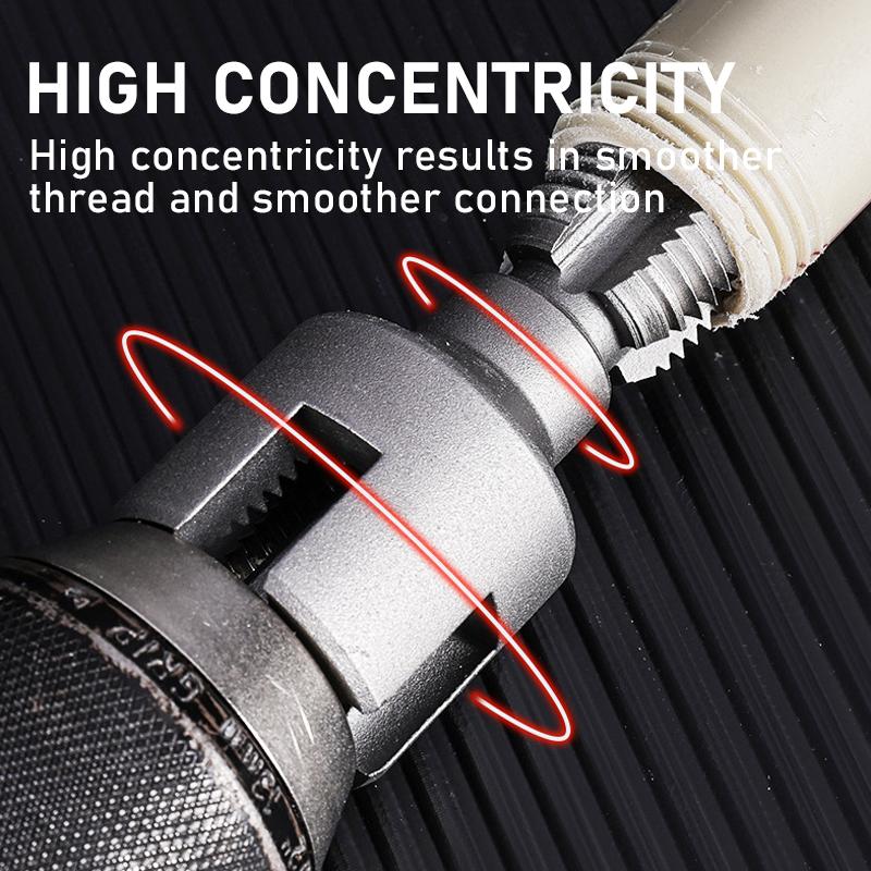 4/6 Point PPR Water Pipe Thread Opener Tools 2 in 1 Inner Outer Pipes Thread Opener Detachable PVC Water Pipe Threading Tool