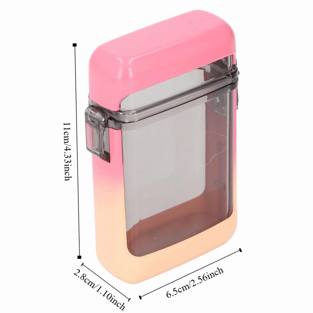Pink Gradient /Black/White Pocket Case Waterproof Multifunctional ID Card Holder Good Sealing ABS ID Card Badge Holder Case