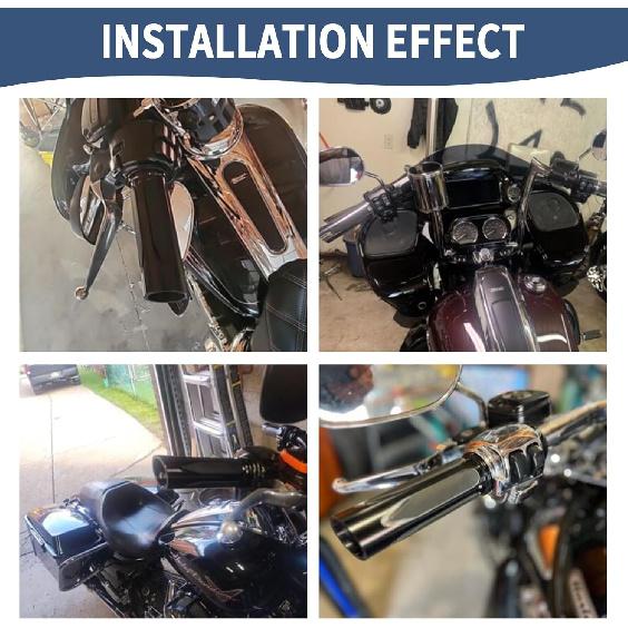 1" 25mm Motorrad Lenkergriffe Kabel Gasgriffe Handgriffe für Harley Sportster 883 XL XR Softail Breakout Dyna Fat Bob Touring Street Glide