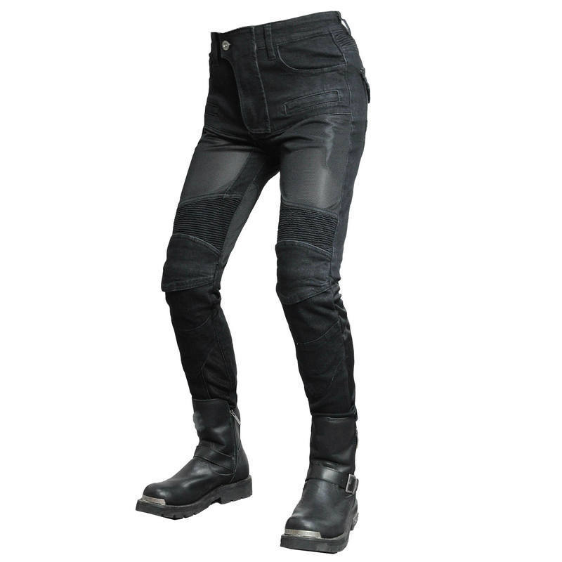 Summer locomotive anti-drop pants, motorcycle jeans for women, locomotive breathable cycling pants, upgraded protective gear