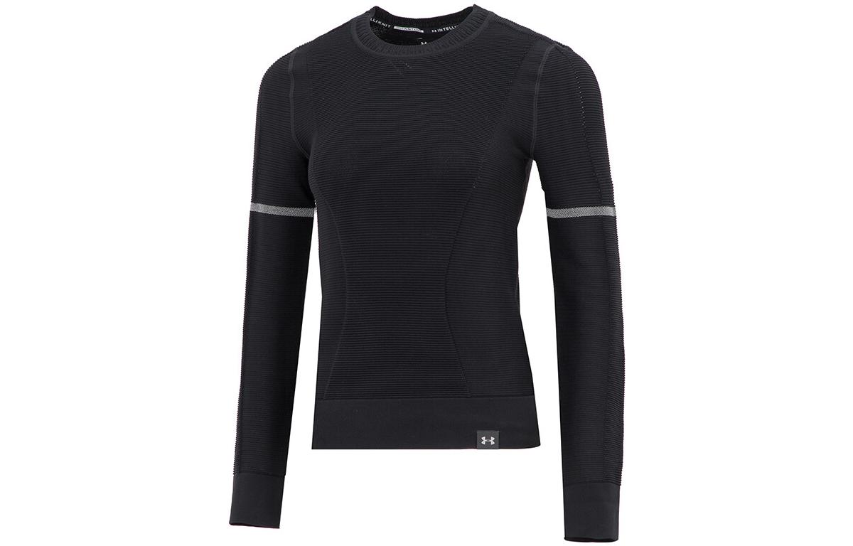 Under Armour Sweatshirts Women s Black Crew Neck Moderate Regular 1344424-001 S