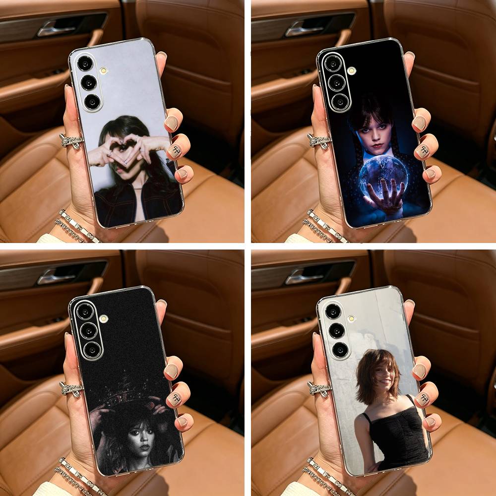 Famous actress--Actress J-Jenna-O- Ortega Clear Phone Case for Samsung Galaxy A71, A70, A52, A51, A40, A30