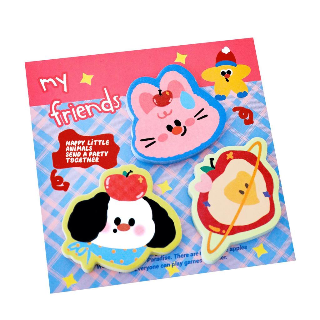 Ins Cute Pet Combination Post Notes Student Cartoon Multiple Hand Account Decoration Message Note Sticky Note N Times Notepad