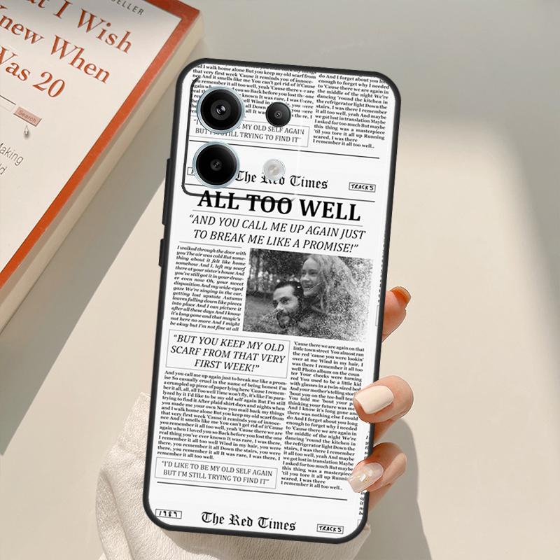 Getaway Car Newspaper Funda For Xiaomi Redmi Note 14 13 10 11 12 15 Pro Plus Case For Redmi 15 14C 12C 10C 13C 15C