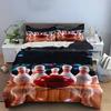 Bowling Ball and Pins Design Bedding Set (1 Duvet Cover, 2 Pillowcases, Duvet Not Included) Sofas