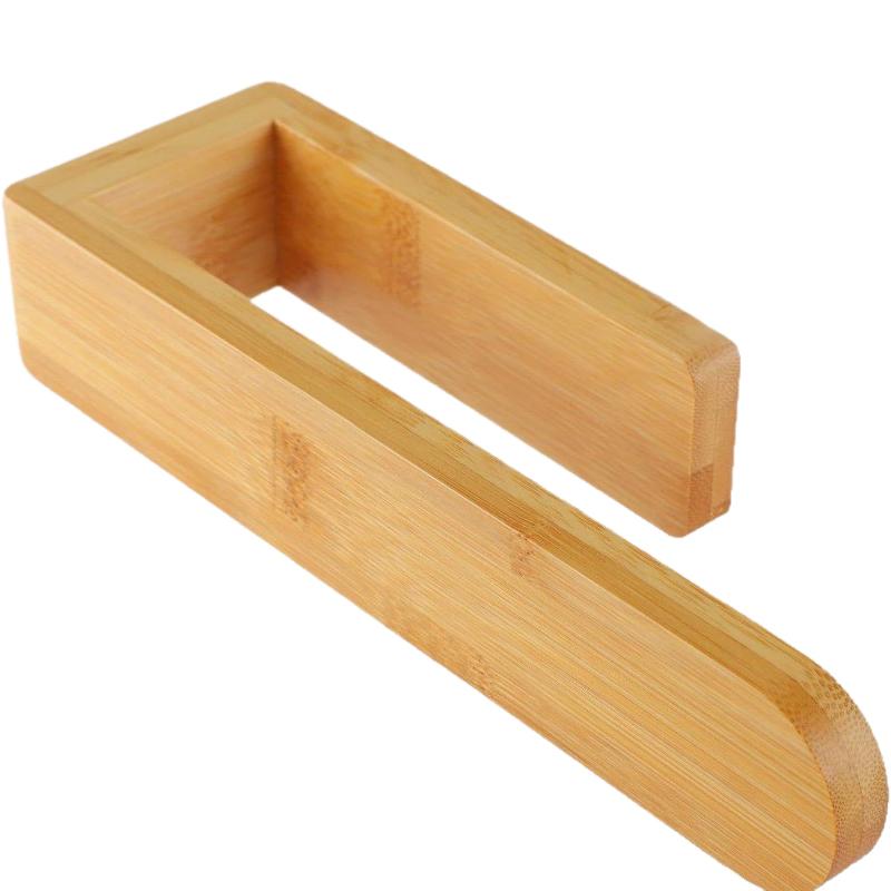 Bamboo Wooden Towel Rack, Adhesive Wall-Mounted Bathroom Organizer, No Drill Shelf Ideal For Home, Kitchen & Toilet Storage