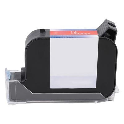 Quick Dry Solvent Ink Cartridge Black 42ml 12.7mm Replacement for Handheld Mini Inkjet Printer
