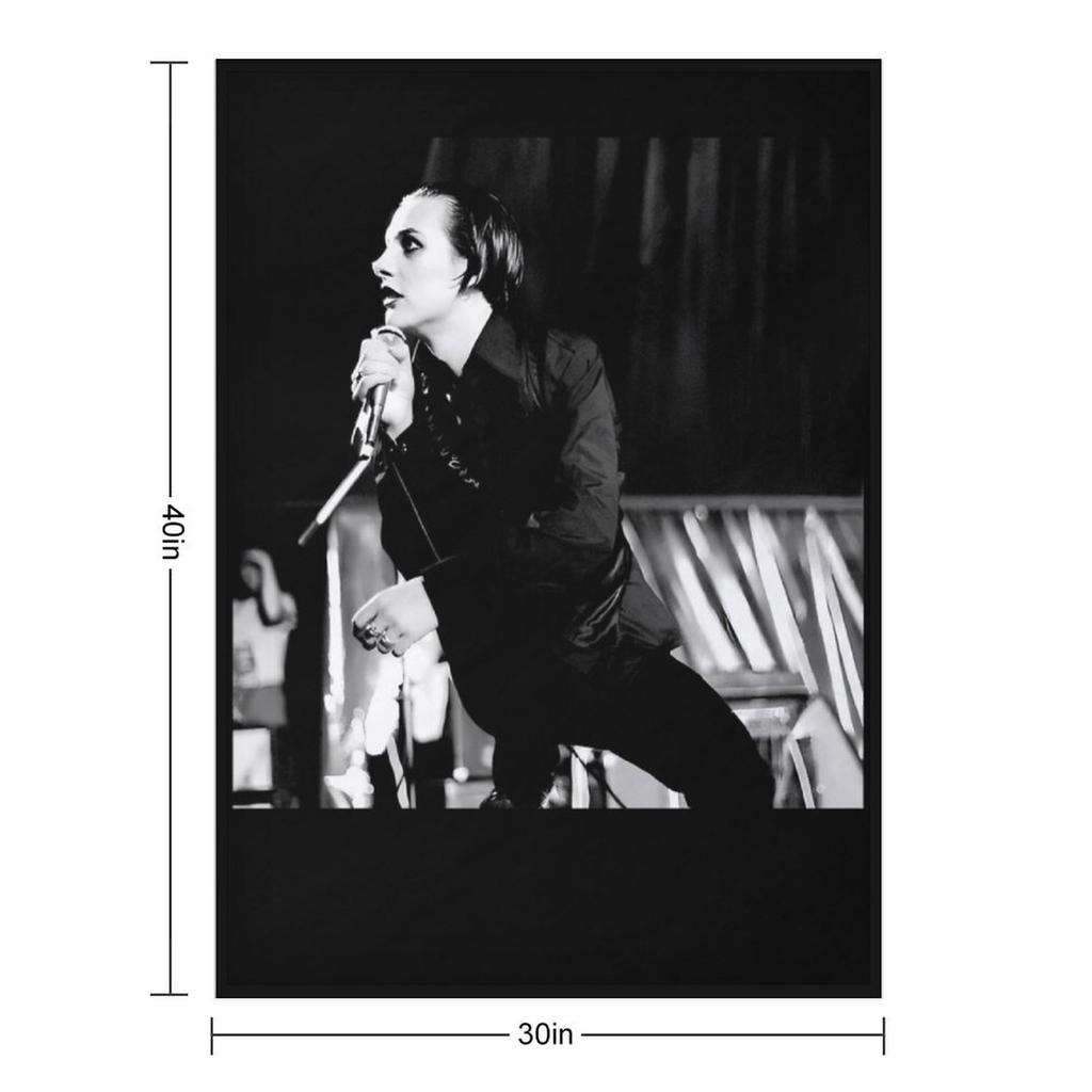 The Punk Rock Band - The Black Album Throw Blanket Thin Soft Plush Plaid Hair manga Blankets