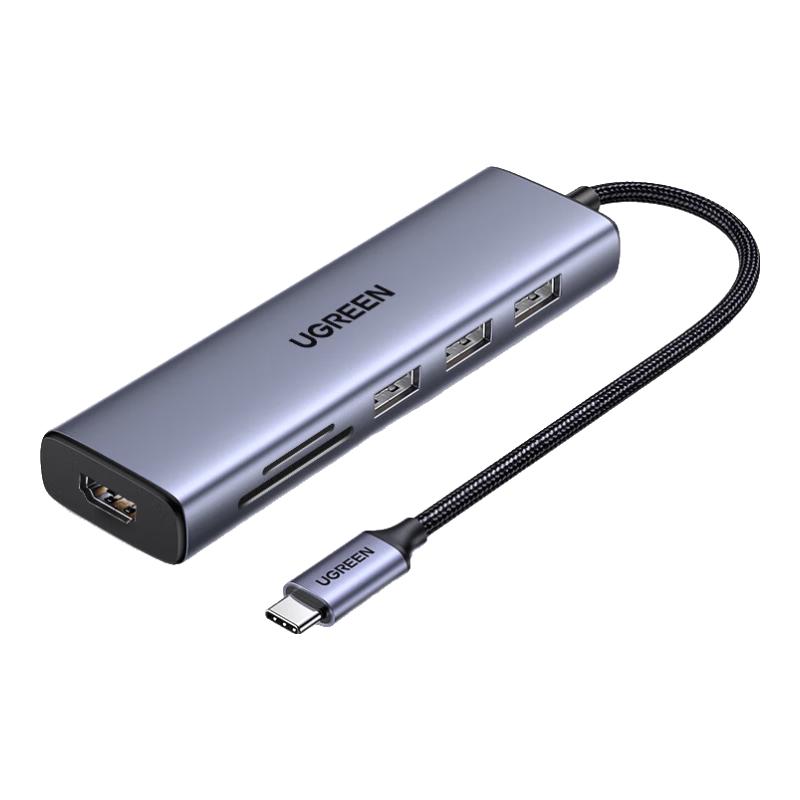 UGREEN Type-C 7-in-1 USB-C Hub with HDMI & Card Reader