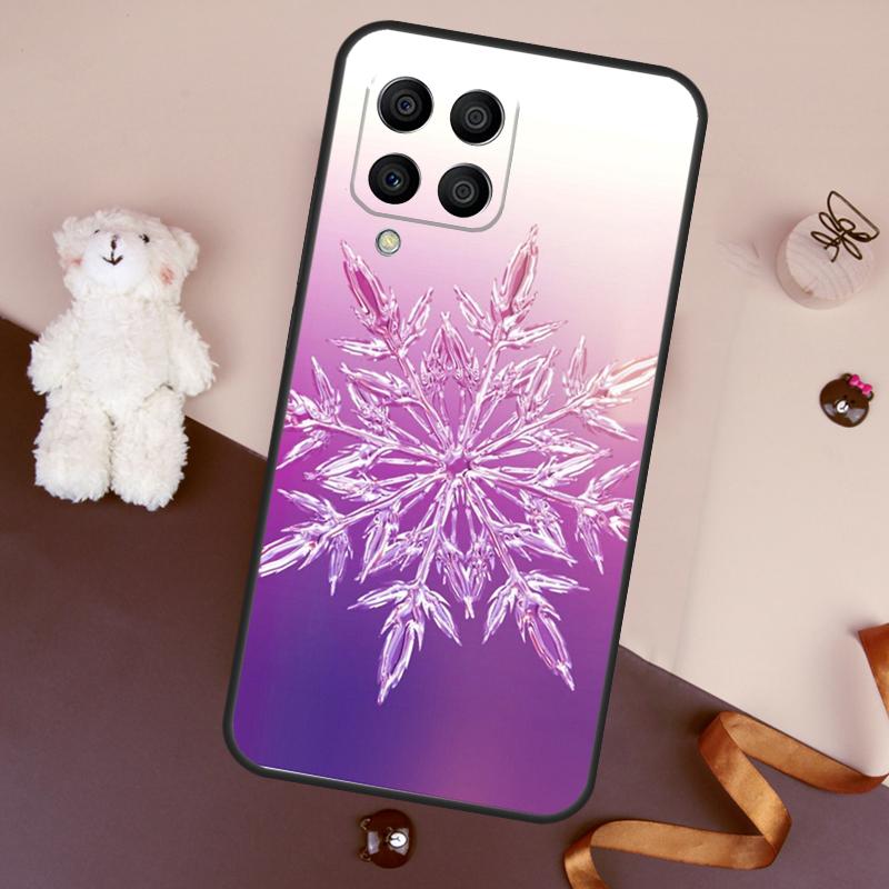 Christmas Snowflakes Case For Samsung Galaxy M06 M53 M13 M31 M11 M35 M55 M15 M56 M36 M16 M12 M32 M52 M14 M34 M54