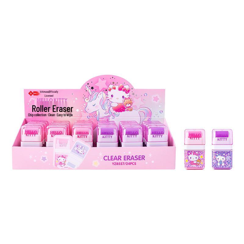 iigen HELLO KITTY Cartoon Roller Eraser - Cute Stationery for Students