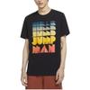 Jordan Air T Shirts Men's Black Crew Neck Moderate Straight Fit CN3108-010