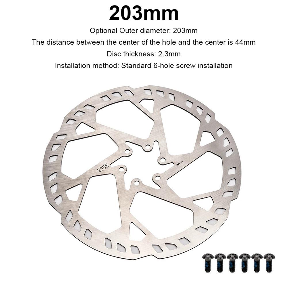 Bicycle Disc Brake Rotor 160/180/203mm Thickness 2.3mm Bicycle Rotor Electric Scooter Rotor Bicycle Brake Rotor Bicycle Parts