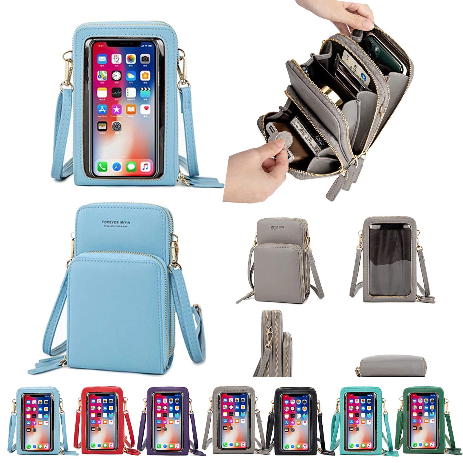 

2021 New Multifunctional Smartphone Case Smartphone Pouch with Shoulder Bag Mobile Phone Card Small Item Case Pouch Large Capacity Bag Shoulder Bag