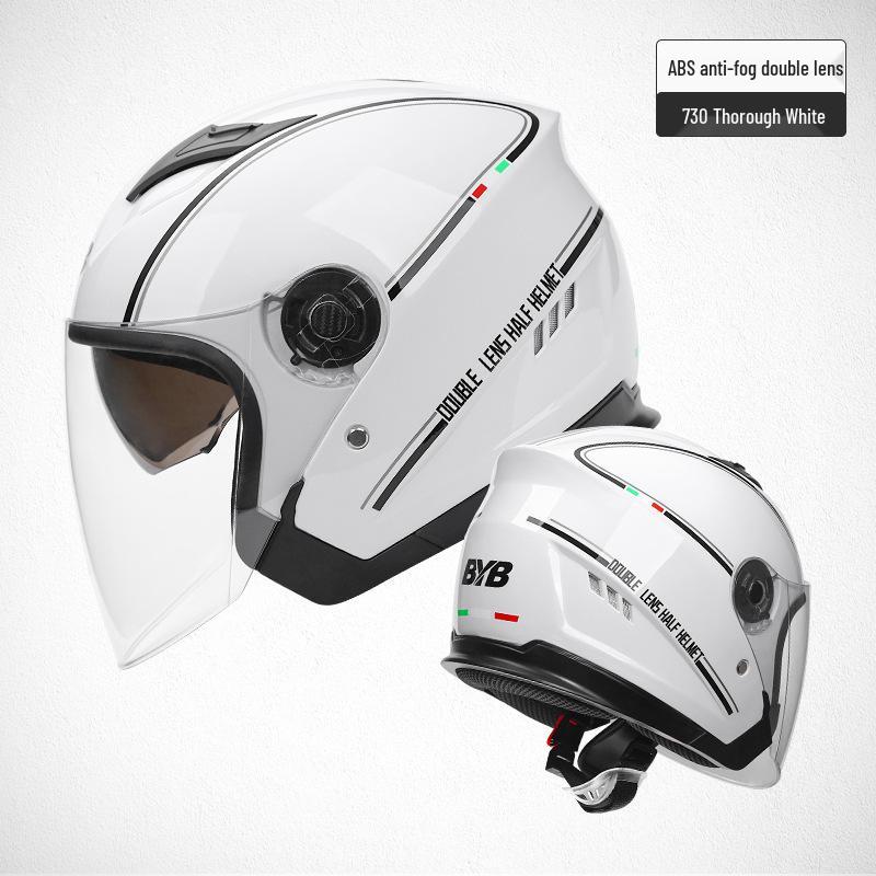 Dual-Lens Anti-Fog Motorcycle & Electric Vehicle Helmet