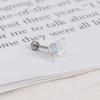 Geometric Transparent Women Titanium Steel Rainbow Stud Earrings Tragus Earrings Butterfly