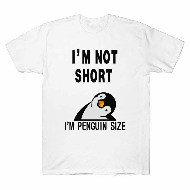 Funny T Unisexs Shirt I¡¯M Penguin Pattern Not Cotton Penguin Tee I¡¯M Size Short