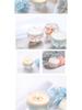 Clear Glass Rotating Candle Holder and Aromatherapy Egg Cup