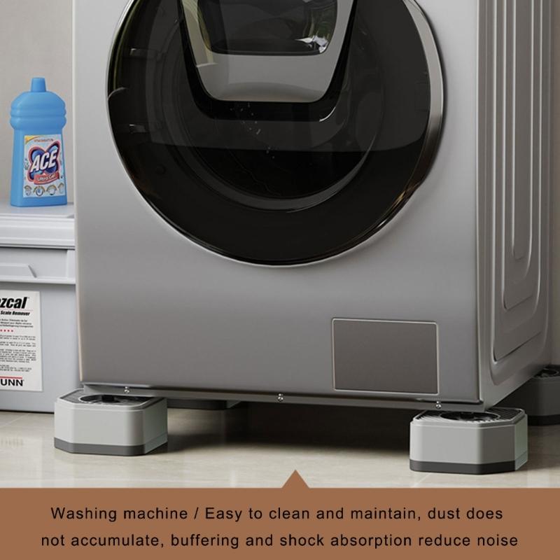 4Pcs Anti Vibration Pads for Washing Machine Washer Dryer Moving Walking Vibration Transfer Stabilizer Support Feet Mat