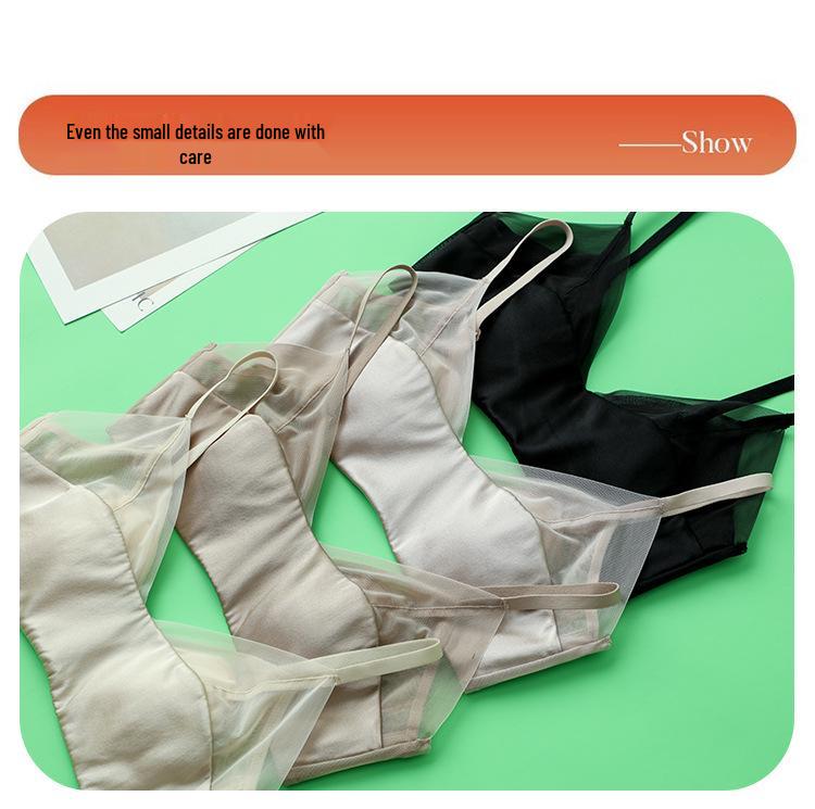 Silk Satin Seamless Wireless Mulberry Bra – Breathable & Invisible for Summer