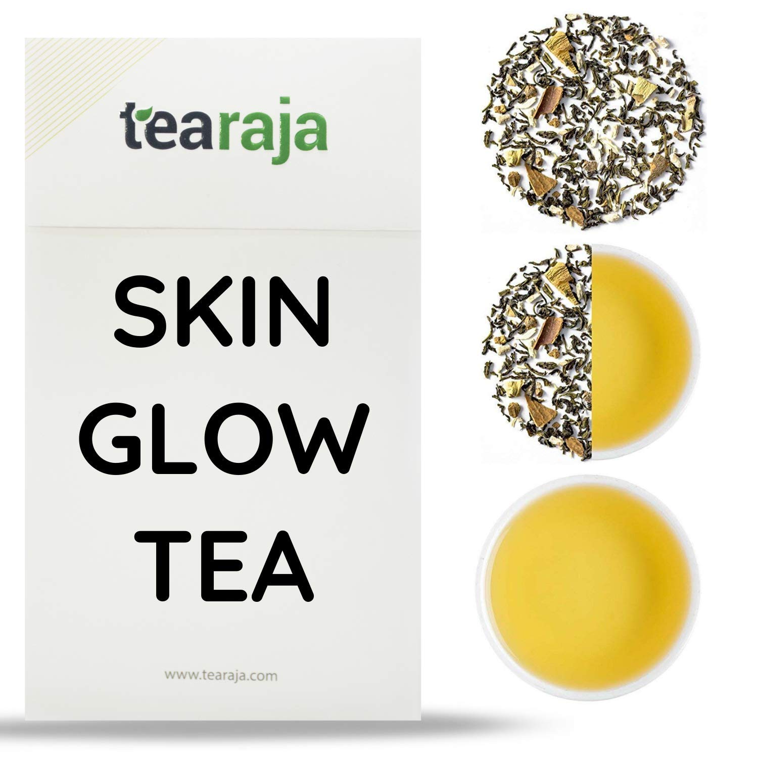 TeaRaja Skin Glow Herbal Tea Skin Cleansing Detox Tea, 50 Gms Makes 25 Cups