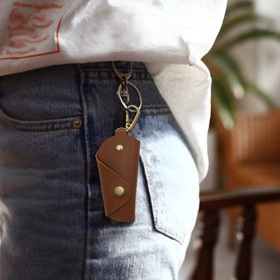 Portachiavi Auto Scatola Design Pieghevole Previene Graffi Fatto a Mano Ecopelle Borsa Portachiavi Organizzatore Chiavi