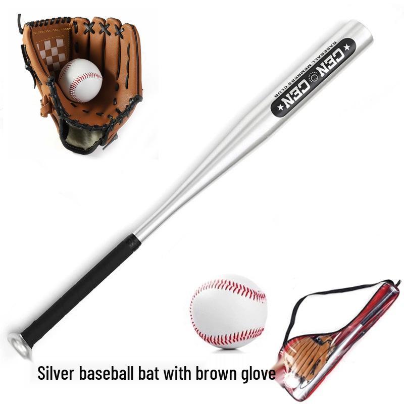 Kids' Oak Aluminum Alloy Baseball Set: Bat, Glove & Ball - Perfect Gift.
