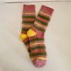 1/2pairs Striped Knitted Socks Women Girls Winter Warm Sock Home Mid-tube Mink Velvet Thick Stocking Thicken Fluffy Sleeping Sox