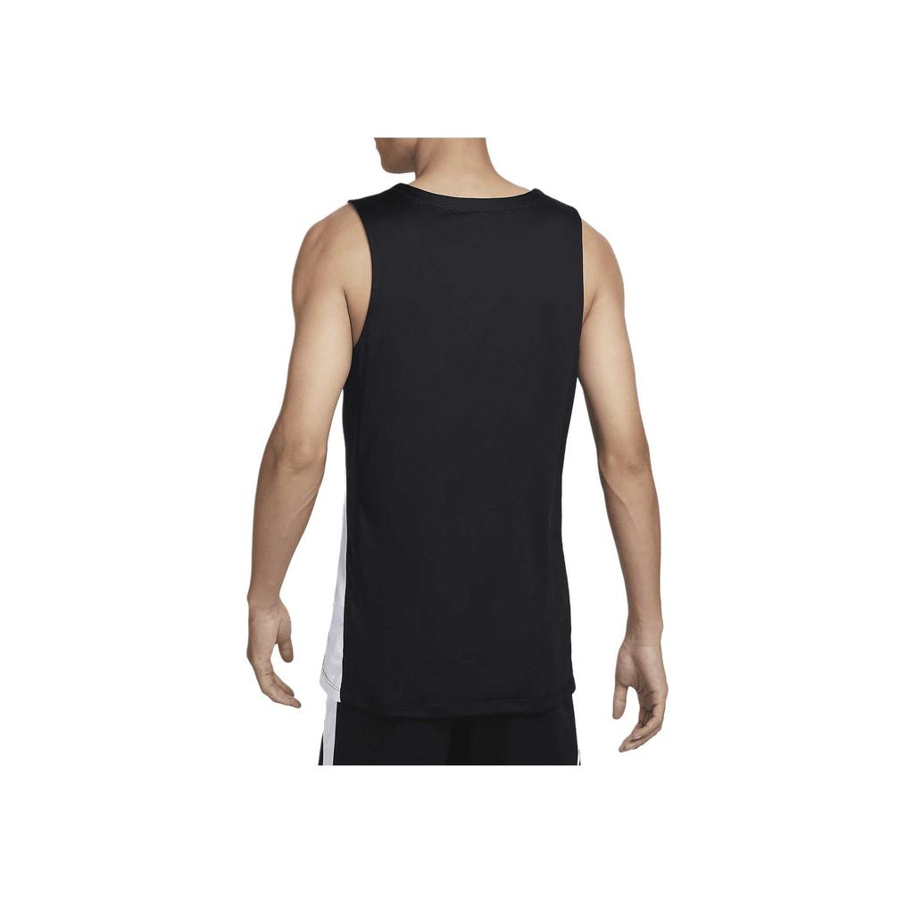 Nike Color Block Breathable V-Neck Sleeveless Basketball Jersey Men Tops Black HF0519-010
