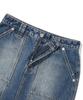 COVERNAT WOMAN Mini Denim Skirt Blue