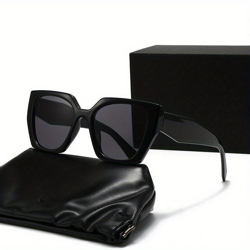 Non-polarized Men Oversized Vintage Cat Eye Sunglasses Women Fashion Irregular Retro Style Ins Eyewear Trendy Daily Decorative Glasses