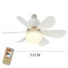LED 30W/40W Ceiling Fan Light E27 with Remote Control for Dimming Suitable for Living Room Study Household Use 85-265V