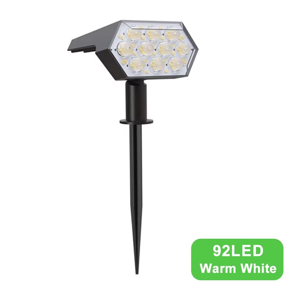 

Solar Lights Outdoor Waterproof 92 LED 3 Modes Adjustable Solar Powered Garden Yard Pathway Lawn Landscape Spot Lights Decor 1pcs
