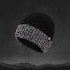 Reflective Fleece-Lined Knit Hat - Warm Winter Ear Protection