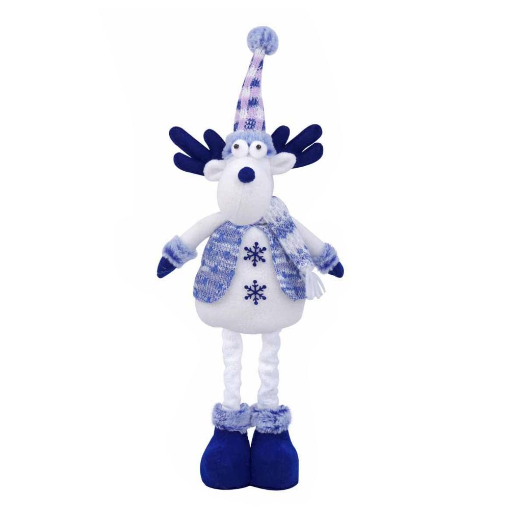 SantaClausReindeer Christmas Tree Snowman Decorations Creative Stretchable Plush Dolls Decorative Item