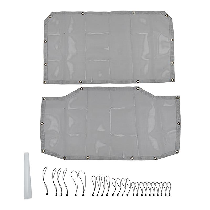 Car Roof Sunshade Sun Protection Thermal Insulation PVC Mesh Exterior Accessories Fit for Jeep Wrangler JL 2018 Up 4 Door