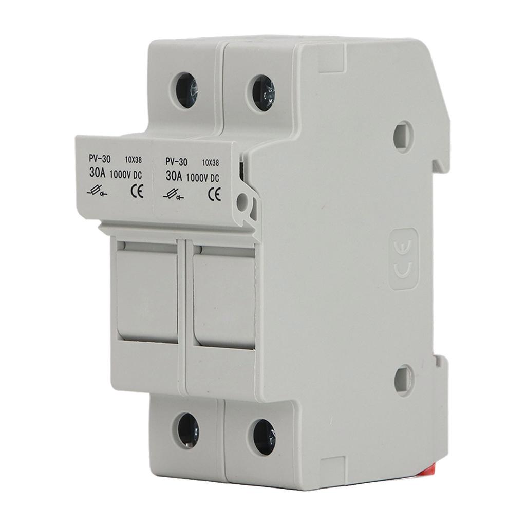 Midget Sicherungshalter 2 Pole 10A Schutz ABS Gehäuse Photovoltaik Sicherungshalter Basis für Schutz