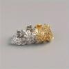 Luxurious geometric elegant ring earrings, women's wedding engagement party jewelry accessories