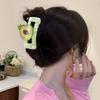 Sweet Fruit Acetate Claw Clip Watermelon Ponytail Shark Clip Hairpin Strawberry Shark Clip  Daily