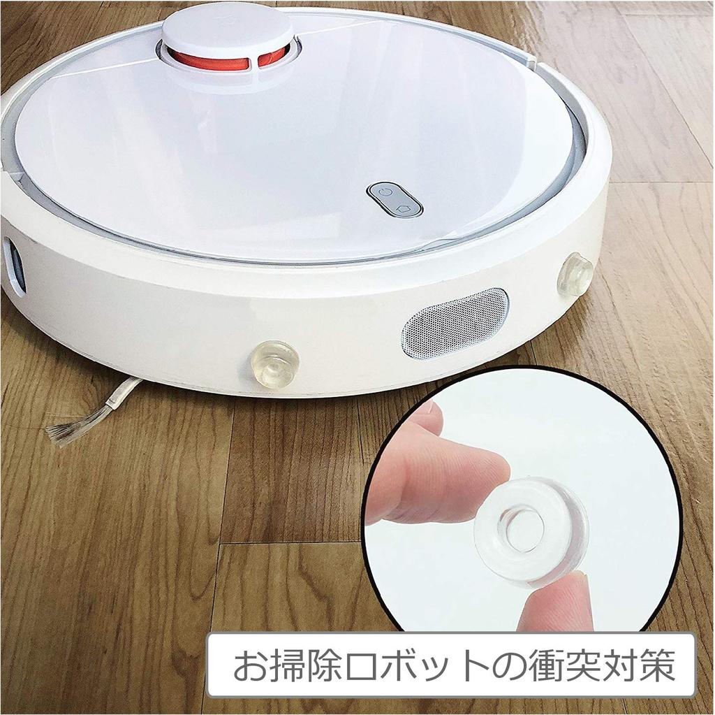 ColorfylCoco Door Stop Door Stop Rubber Set of Diameter 22mm x Height Large Soft of Cushion, Feet, Large, Round, 8, 10mm, Transparent, Clear, Cushion,